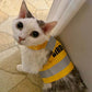 Difficult to escape water-repellent safety cat harness with reflective stripes "Bunny Patrol"
