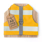 Difficult to escape high visibility water-repellent safety cat harness with reflective stripes. Sunflower yellow